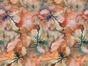 Abstract pattern with floral undertones in soft tones