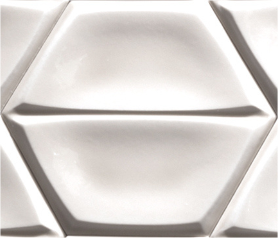 Magnolia Bright White Hex 6x7 Pol