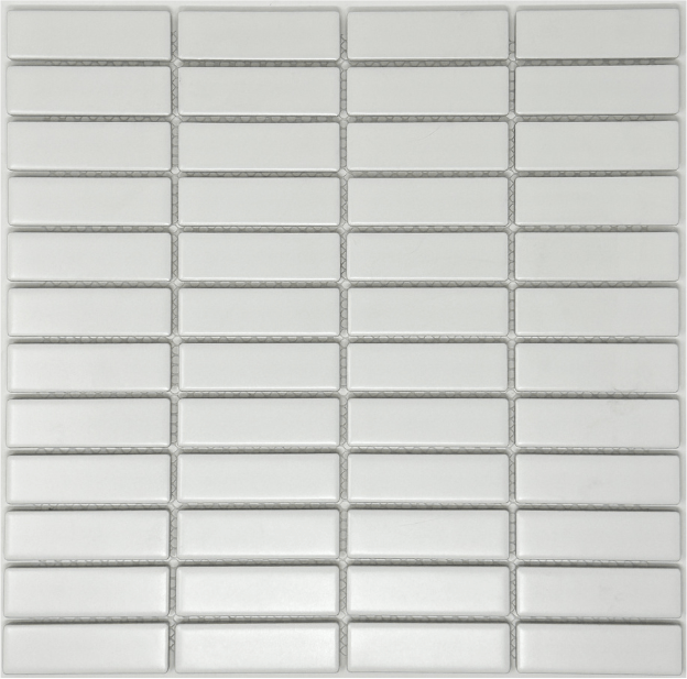 Pieces White Stacked 1x3 Mos Nat