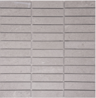 Seine Gris Mosaic 1x4 Stacked Nat