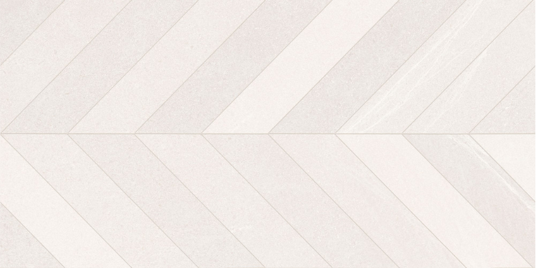 Seine Risle Herringbone Blanco 24x48 Nat
