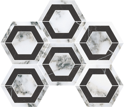 Vera Vena New Arabescato Hex 4x4 Mos Lap