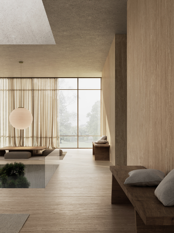 Travertino Classico Natural Stone Slab